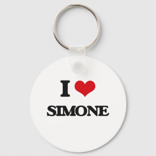 Jag älskar Simone Nyckelring
