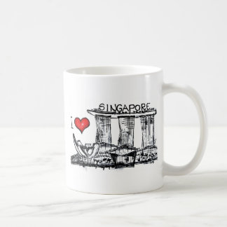 Jag älskar Singapore Kaffemugg