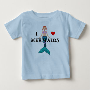 Jag älskar sjöjungfrur design - Baby Fine Jersey T Shirt