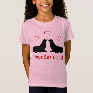 Jag älskar sjölejon - T-tröja T-shirt
