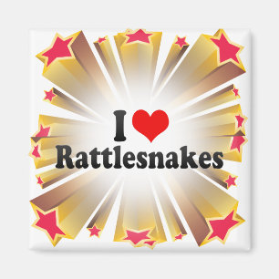 Jag älskar skallerormer magnet