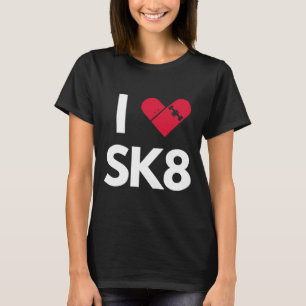 Jag älskar skateboardåkning  t shirt