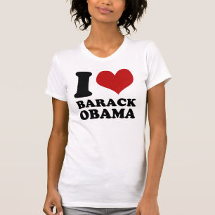 Jag älskar skjortan för Barack Obama vintage t T-shirt