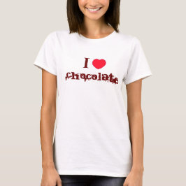 Jag älskar skjortan för choklad T Shirt