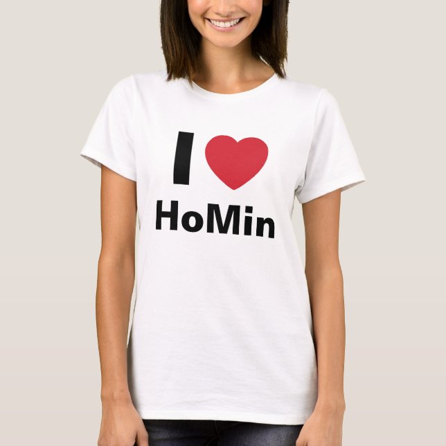Jag älskar skjortan för DBSK HoMin T T Shirt (Framsida)