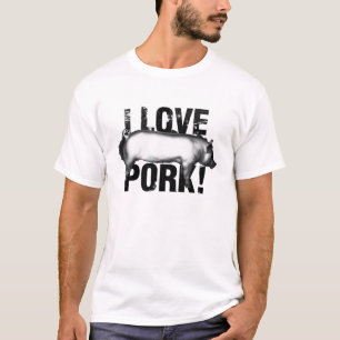 Jag älskar skjortan för gris T T-shirt