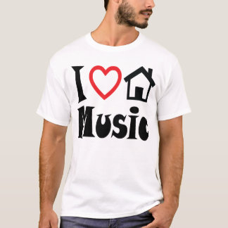 Jag älskar skjortan för husmusik T lätt Tröja