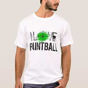 Jag älskar skjortan för paintball t t shirt