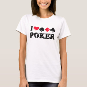 Jag älskar skjortan för poker t t-shirt