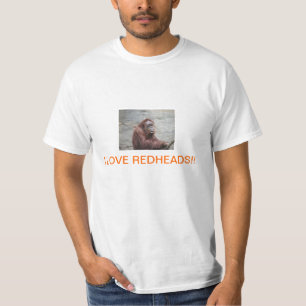 JAG ÄLSKAR SKJORTAN FÖR RÖDHÅRIG T T-SHIRT