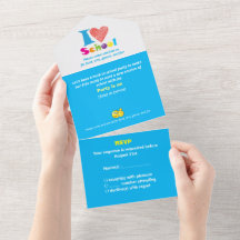 Jag älskar skolan Tillbaka till skolan Tecknad exa