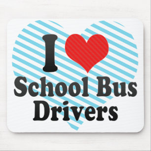 Jag älskar skolbusschaufförer musmatta