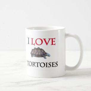 Jag älskar sköldpaddor kaffemugg