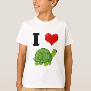 Jag älskar sköldpaddor t-shirt