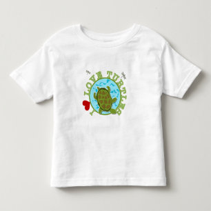 Jag älskar sköldpaddor t-shirt