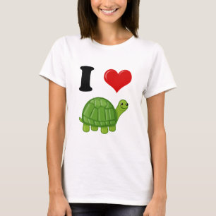 Jag älskar sköldpaddor tee shirt