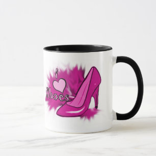 Jag älskar skor mugg