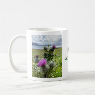 Jag älskar Skottland. Kaffemug Kaffemugg