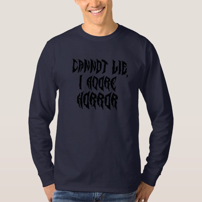 Jag älskar skräck  t shirt (Framsida)