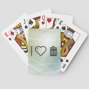 Jag älskar skräp casinokort