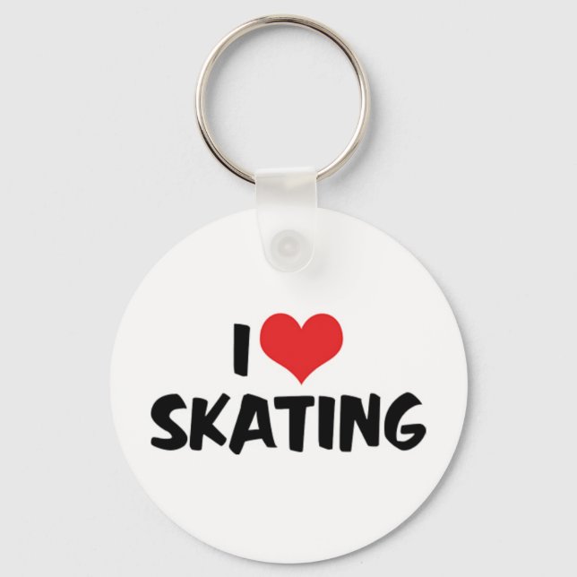 Jag älskar skridsko Nyckelring (Framsida)