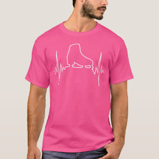 Jag älskar skridskoåkning Ekg Figuråkning eller is T Shirt