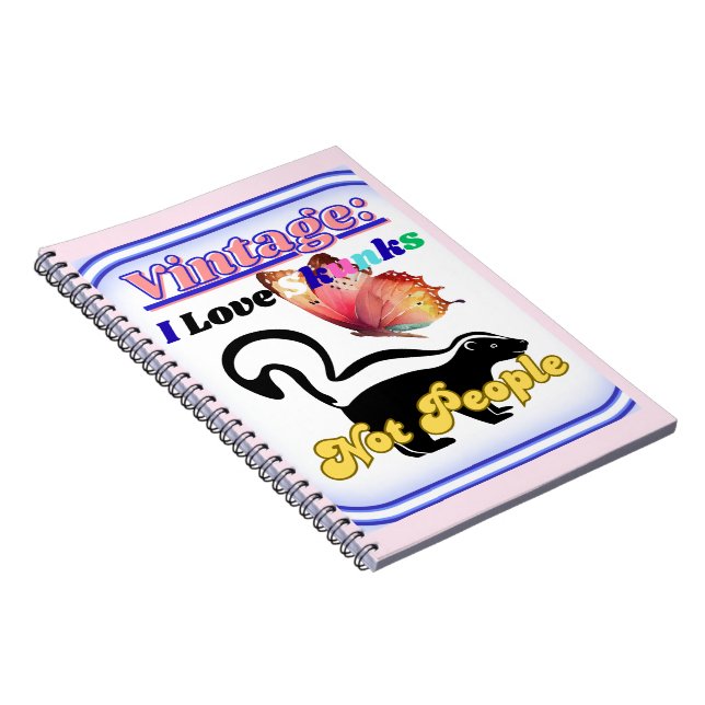 Jag älskar skunkar, inte människor anteckningsbok (Högra Sidan)