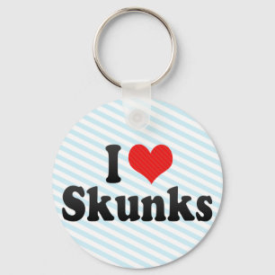 Jag älskar Skunks Nyckelring