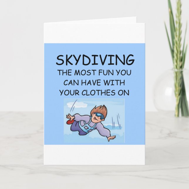 jag älskar skydiving kort (Framsida)