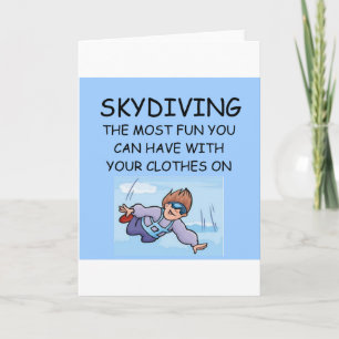 jag älskar skydiving kort