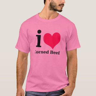 Jag älskar slags konserverad skinka t-shirt