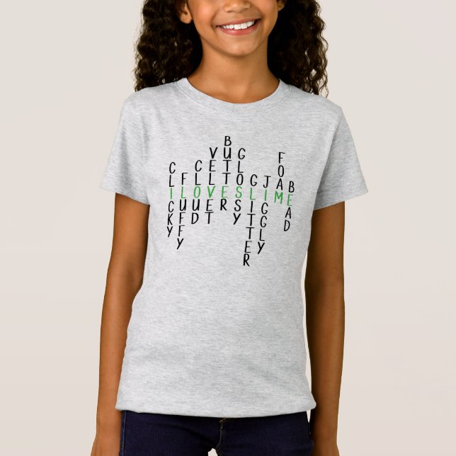 Jag älskar slimet-skjortan t shirt (Framsida)
