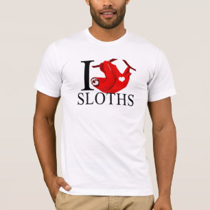 Jag älskar SlothsT-tröja T Shirt