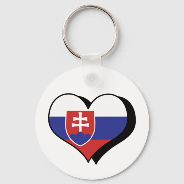 Jag älskar Slovakien Nyckelring (Framsida)