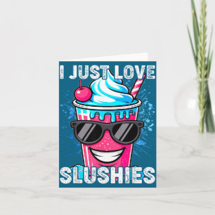 Jag älskar slushies Coolt Roligt Sommar Slushy Dry Kort