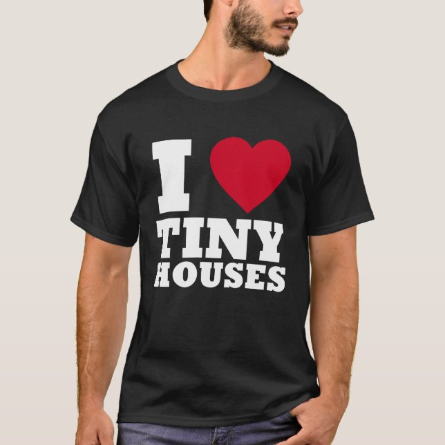 Jag älskar små hus t shirt (Framsida)