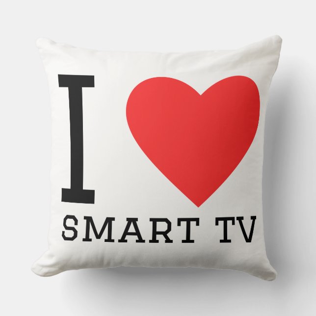 Jag älskar smart tv kudde (Framsida)