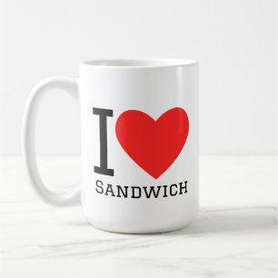 Jag älskar smörgås kaffemugg