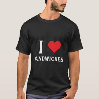 Jag älskar smörgåsar han t shirt