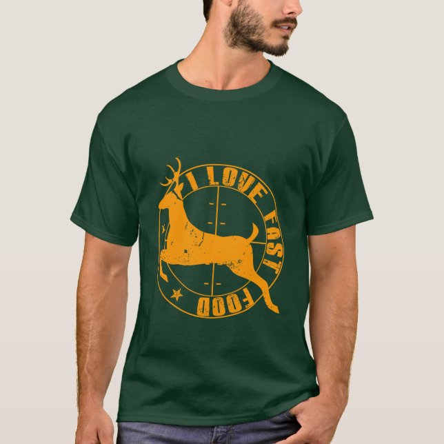 jag älskar snabbmat tee shirt (Framsida)
