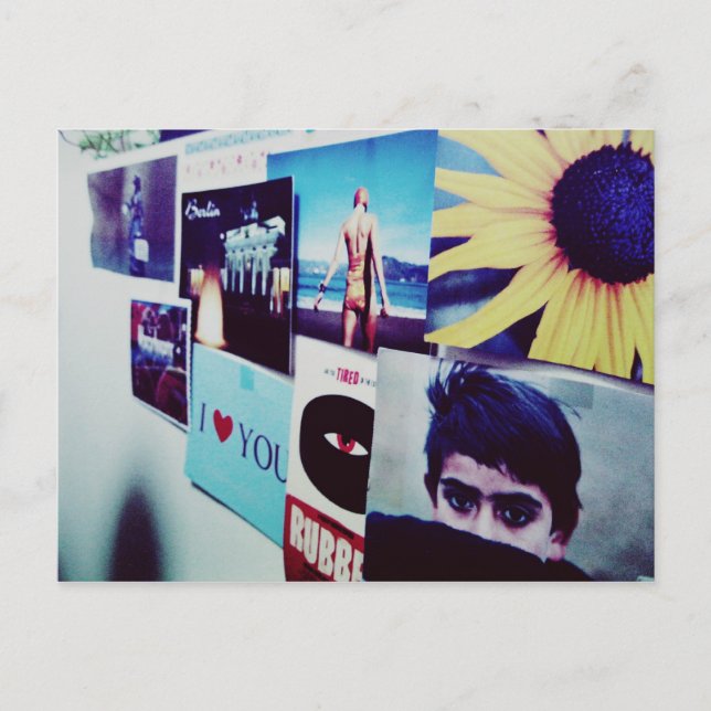 Jag älskar Snailmail - Postkort Vykort (Framsida)