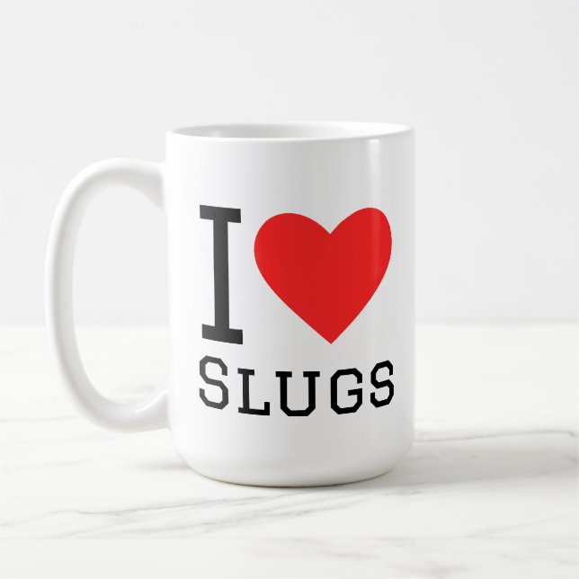 Jag älskar sniglar kaffemugg (Vänster)