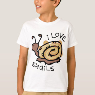 Jag älskar sniglar t-shirt