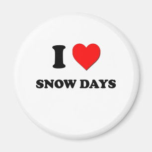 Jag älskar snödagar magnet