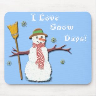 Jag älskar snödagar! Mousepad Musmatta