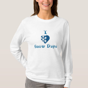 Jag älskar snödagar tee