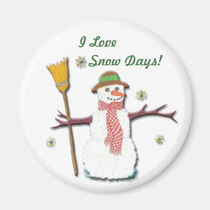 Jag älskar snödagens magnet