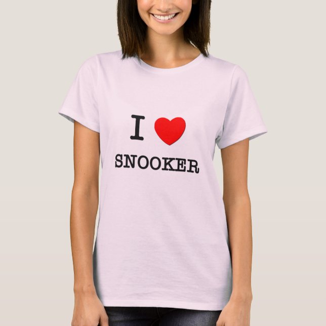 Jag älskar snookeren t-shirt (Framsida)