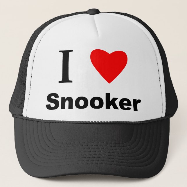 Jag älskar snookeren truckerkeps (Framsida)