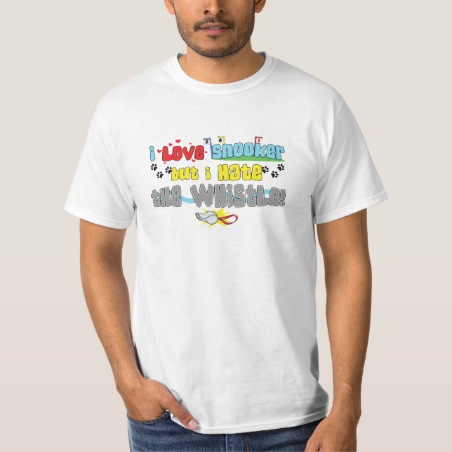 Jag älskar SnookerT-tröja Tee Shirt (Framsida)